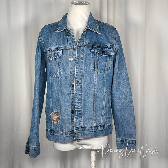 Members Only Nickelodeon Cartoon Handpainted Jean Jacket RARE - Picture 2 of 12